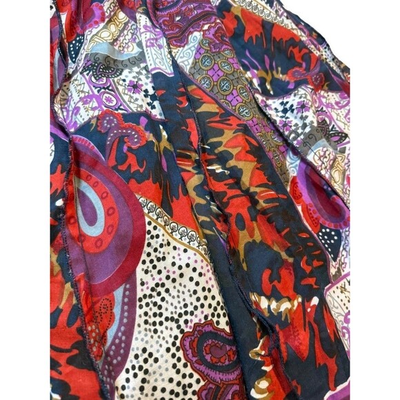 Mix Nouveau Skirt Size XL Floral Paisley Slip Pull On Boho Whimsigoth Lined - Picture 9 of 9